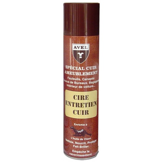 AVEL Lederpflege-Wachs Spray 400ml für Möbel & Autoleder